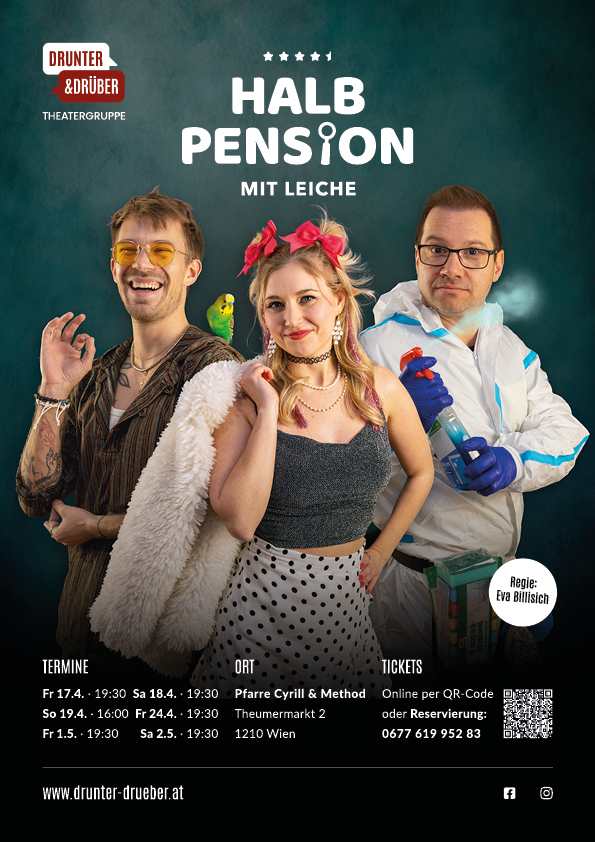 Halbpension mit Leiche – Plakat 2026